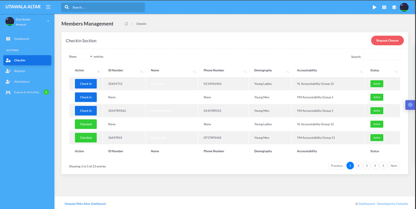Utawala Church Management